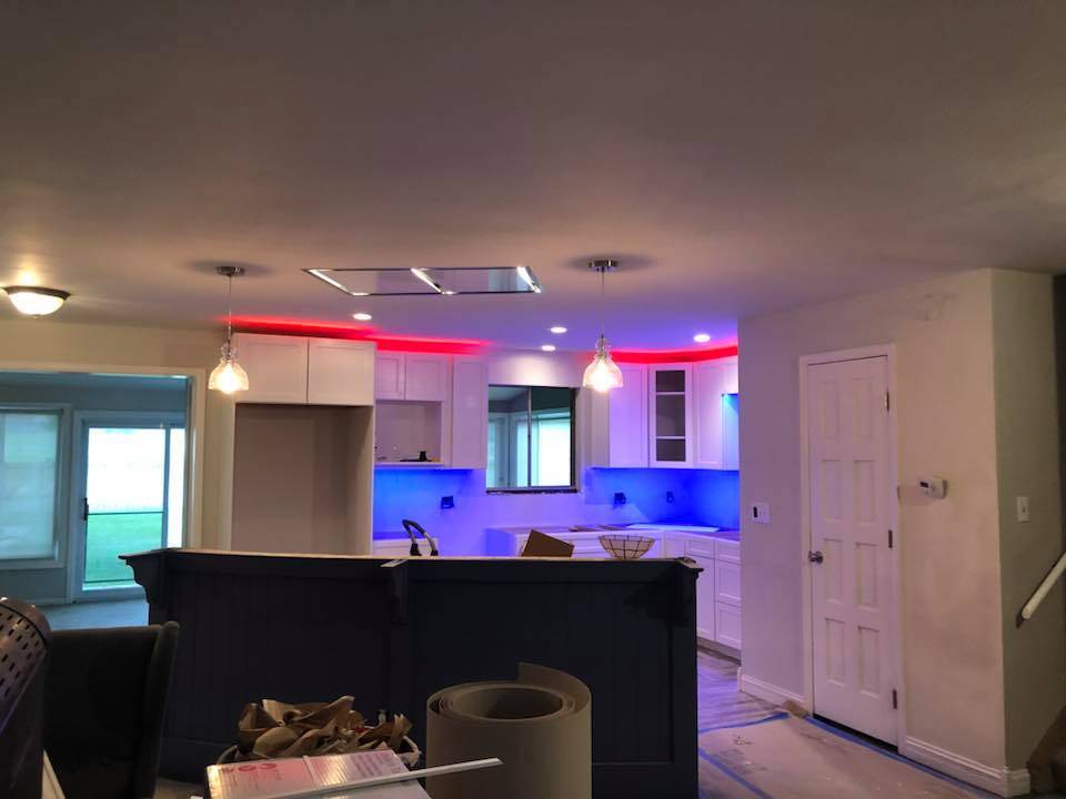 LED lighting installation by All Electric